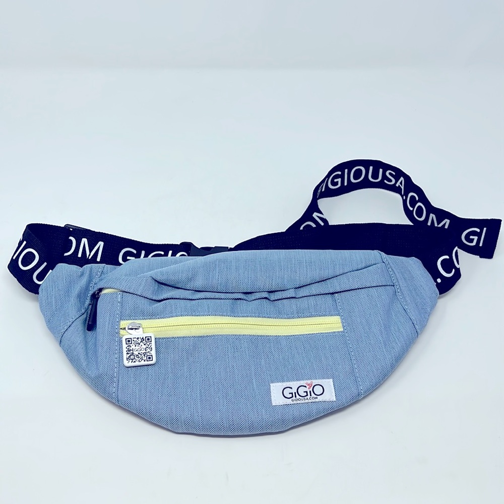 Gigio USA Blue Yellow Belt Bag Excellent Condition